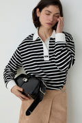 LAAGAM - DUSE STRIPED LONGSLEEVE POLO
