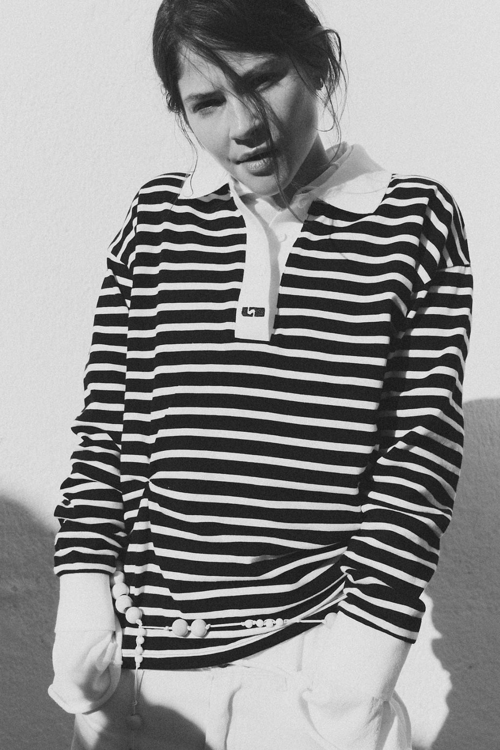 LAAGAM - DUSE STRIPED LONGSLEEVE POLO