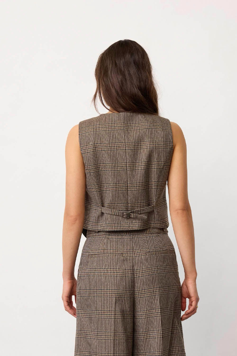 CO´COUTURE - VEYACC CHECK WRAP VEST