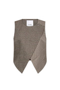CO´COUTURE - VEYACC CHECK WRAP VEST