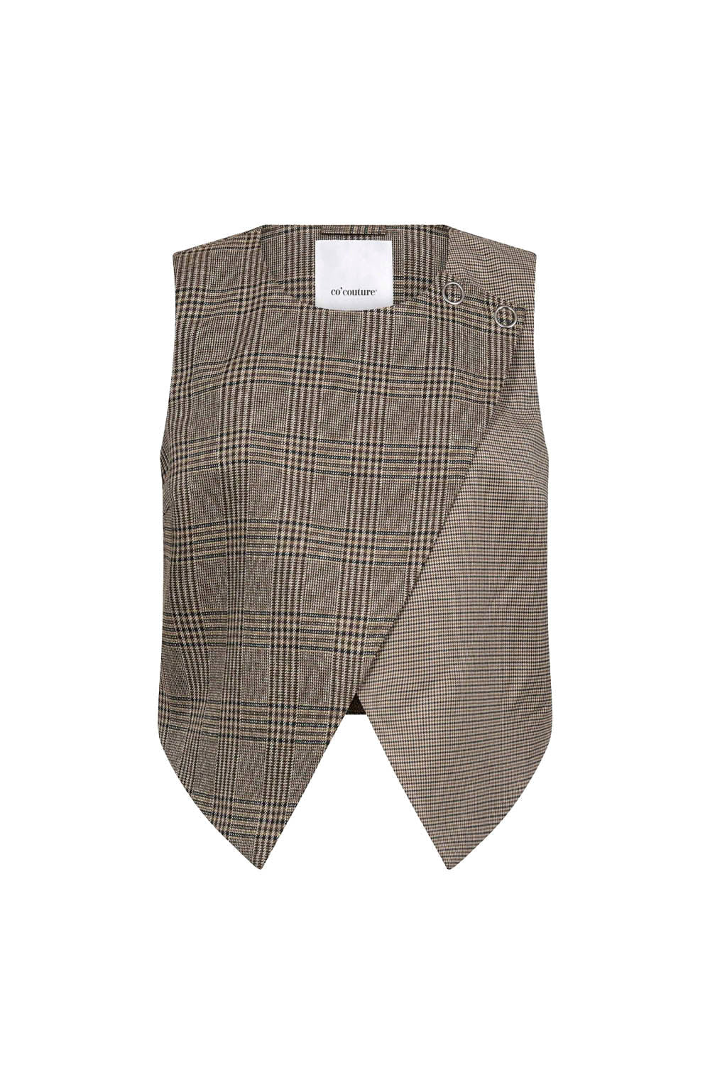 CO´COUTURE - VEYACC CHECK WRAP VEST