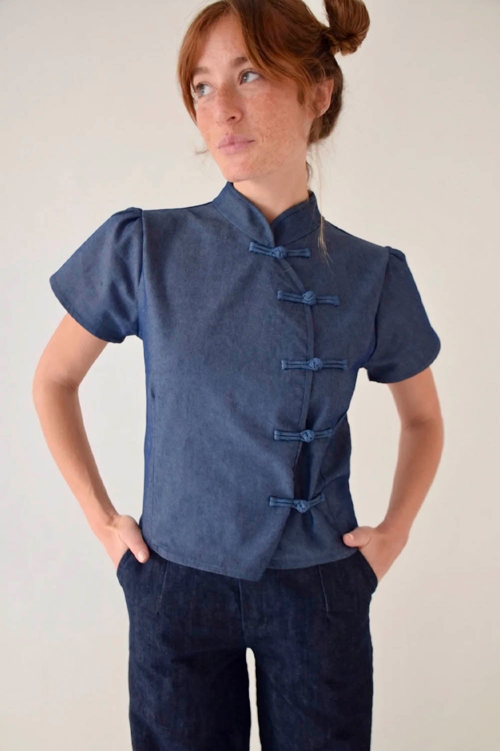MIND TRAVELER BCN - LUCY DENIM BLOUSE