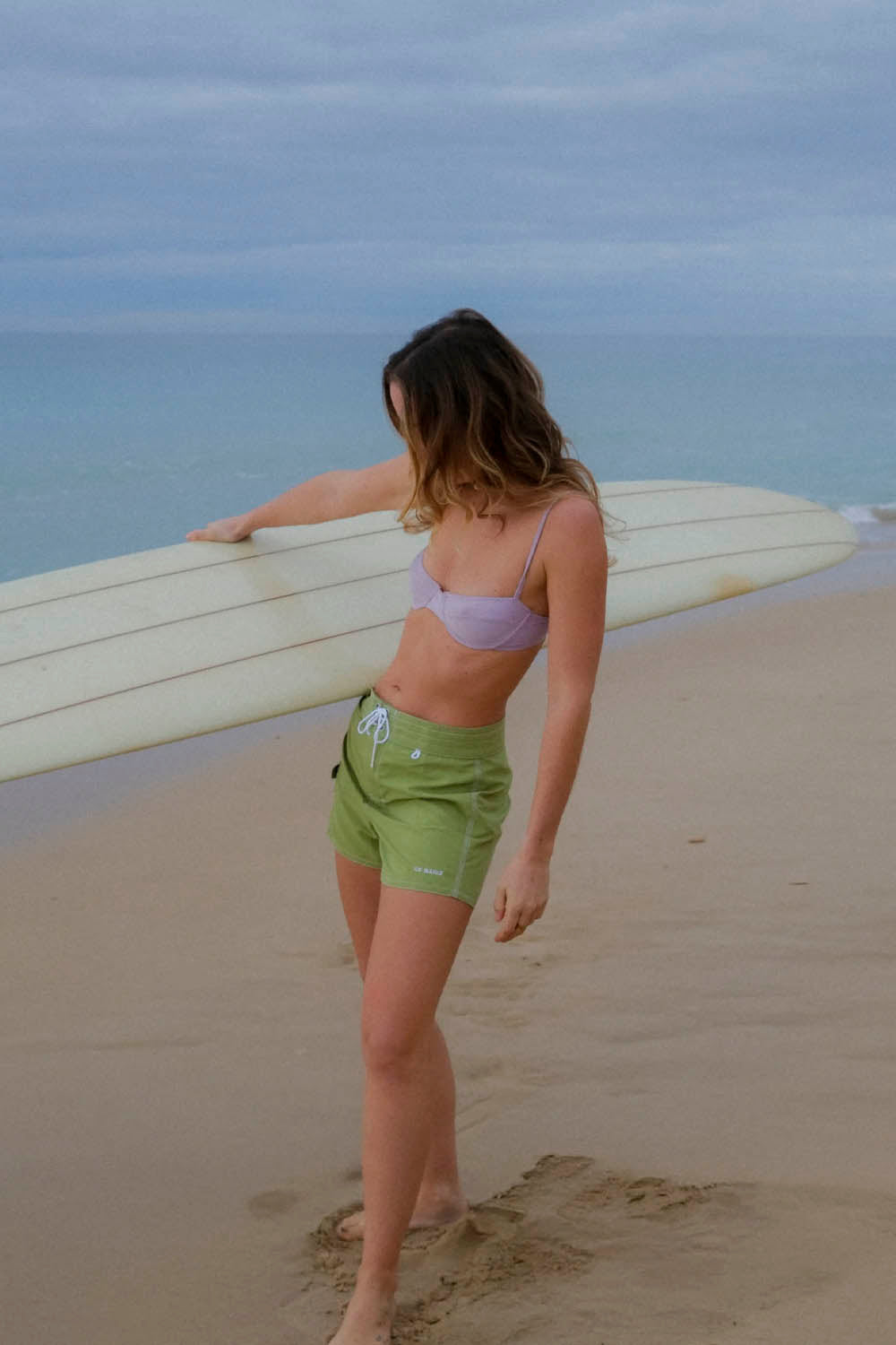 LA REINA BOARDSHORTS - GREEN ACEITUNA BOARDSHORT - WOMAN
