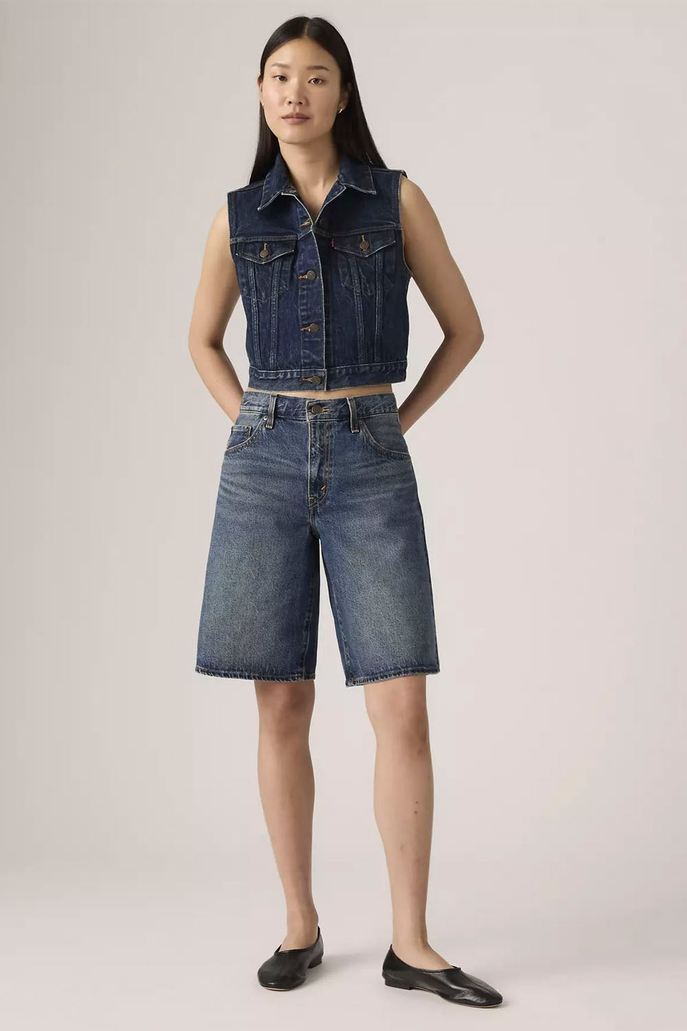 LEVIS - BAGGY DAD JORT - HINGED HEART