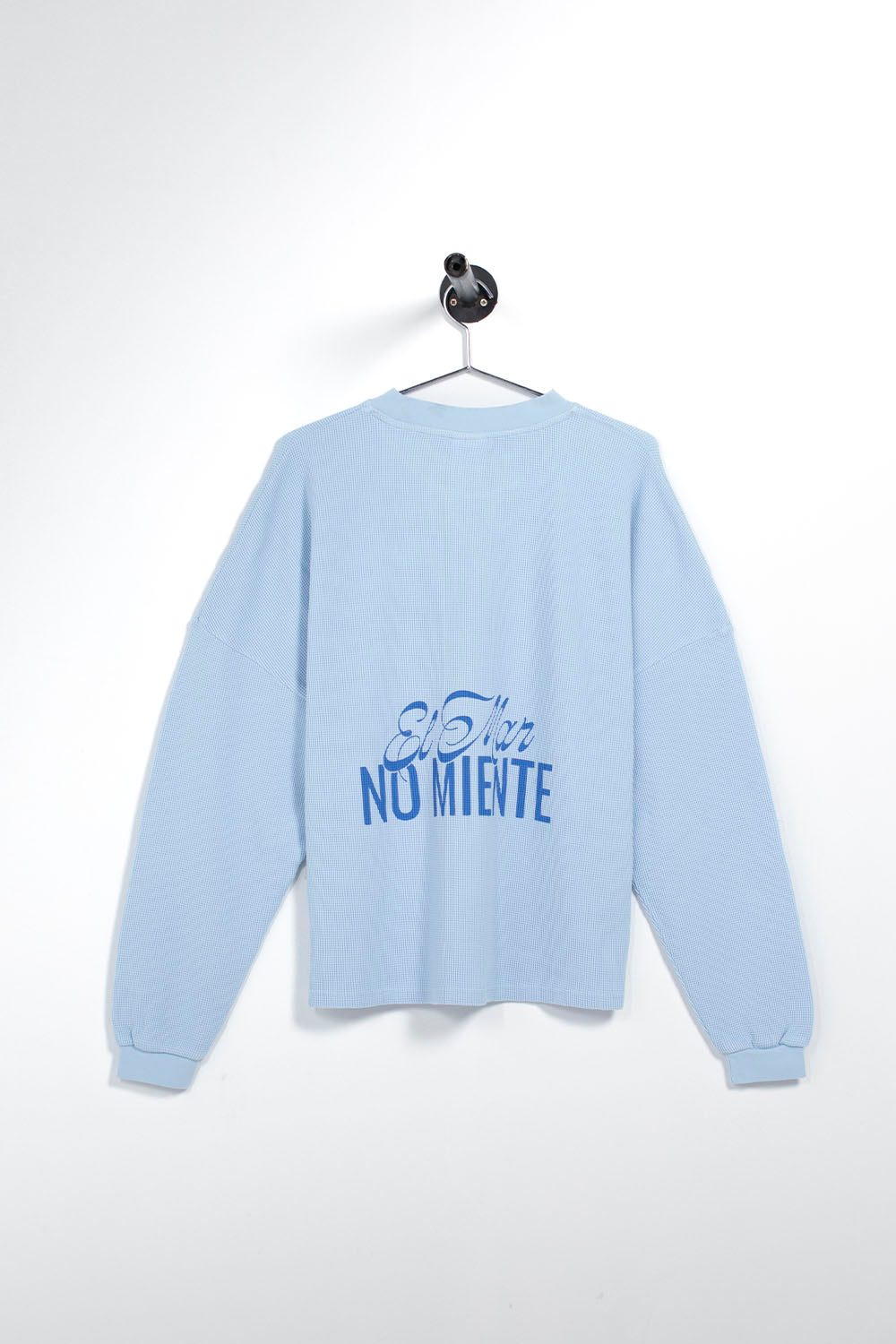 PUKAS SURF SHOP - EL MAR WAFFLE LONG SLEEVE TEE - SKY