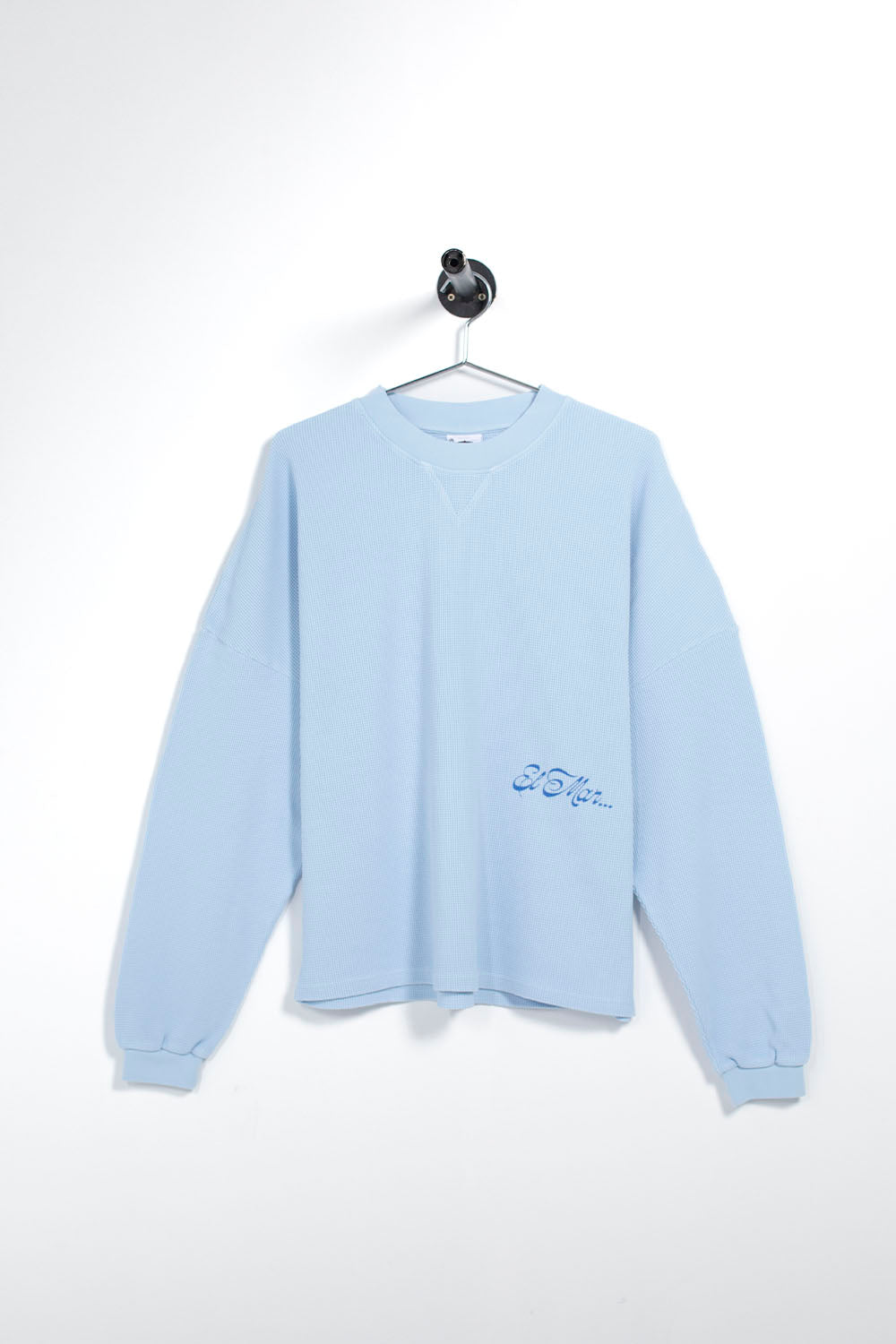 PUKAS SURF SHOP - EL MAR WAFFLE LONG SLEEVE TEE - SKY