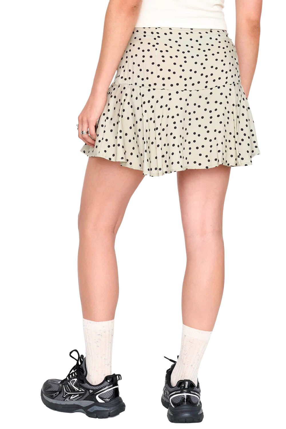 24COLOURS - DOT SKIRT - GREEN