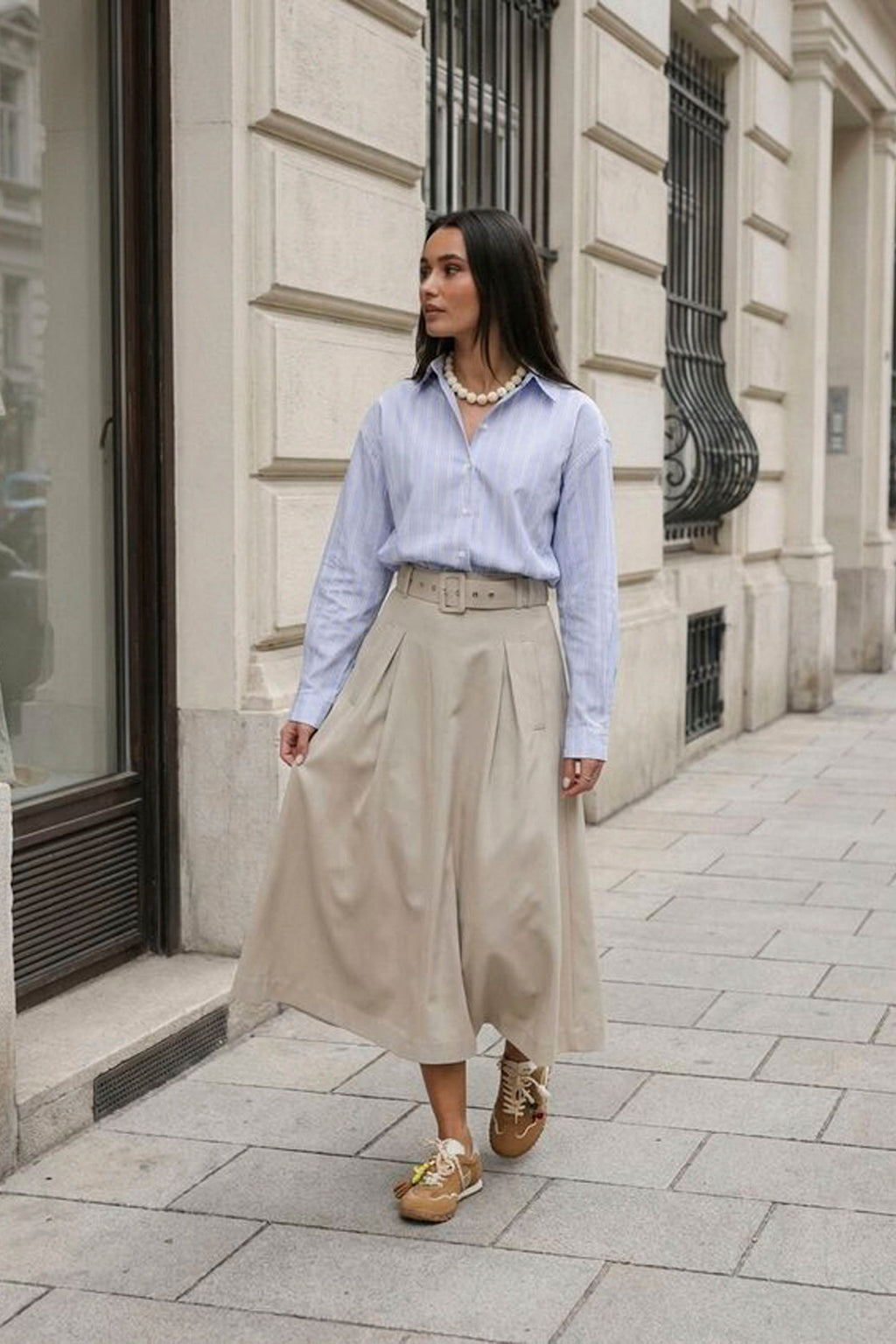 CO´COUTURE - LUNACC BELT PLEAT SKIRT