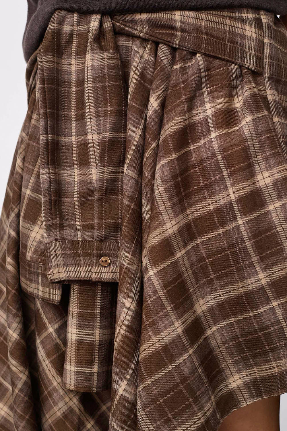 CO´COUTURE - DAGNYCC CHECK TIE SKIRT