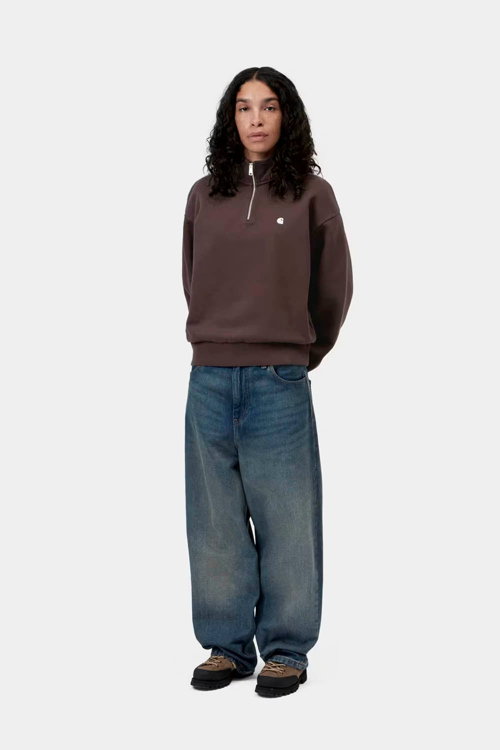 CARHARTT WIP - CASEY HIGH NECK SWEAT - PALISANDER