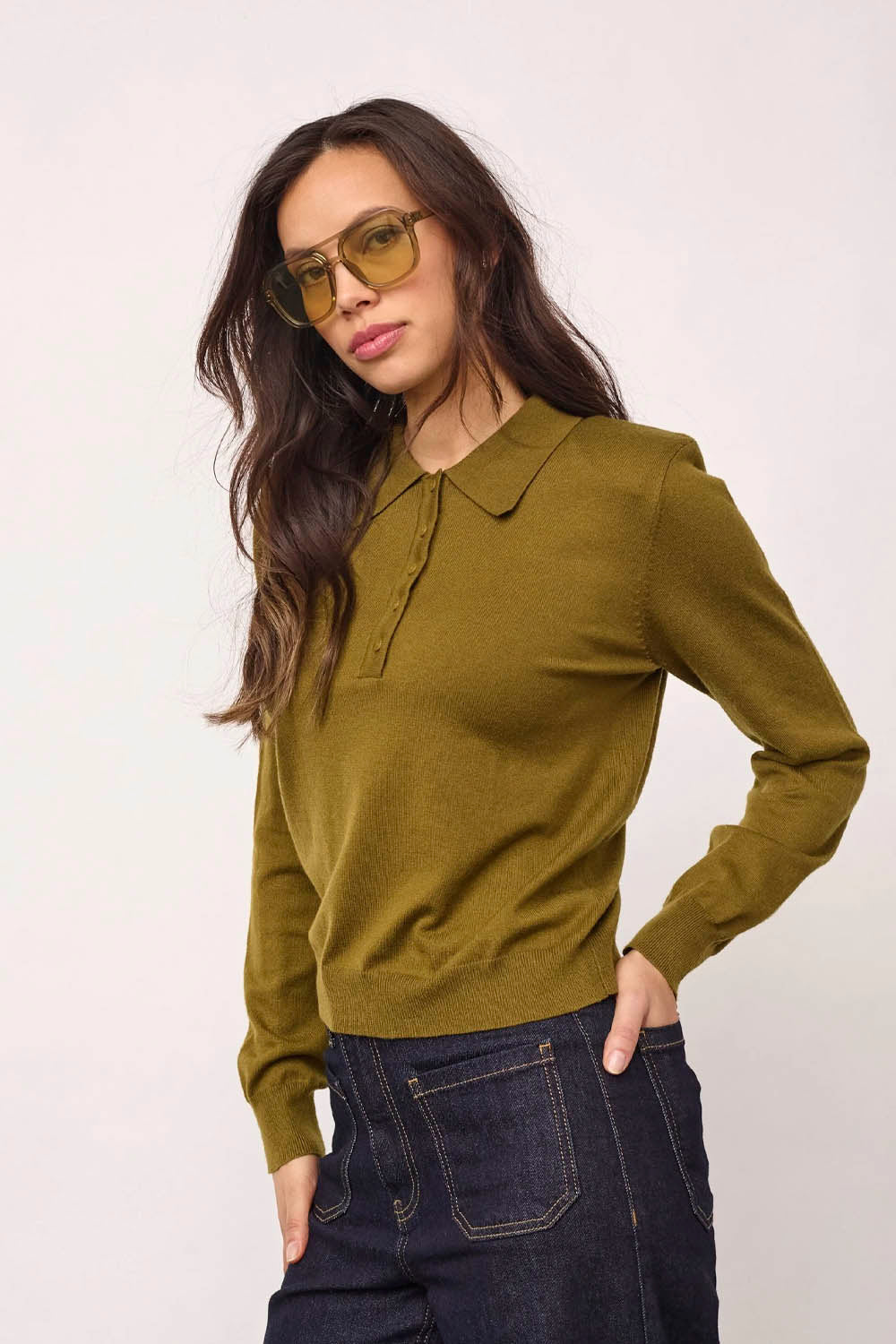 CO´COUTURE - CORYCC PADDED POLO KNIT