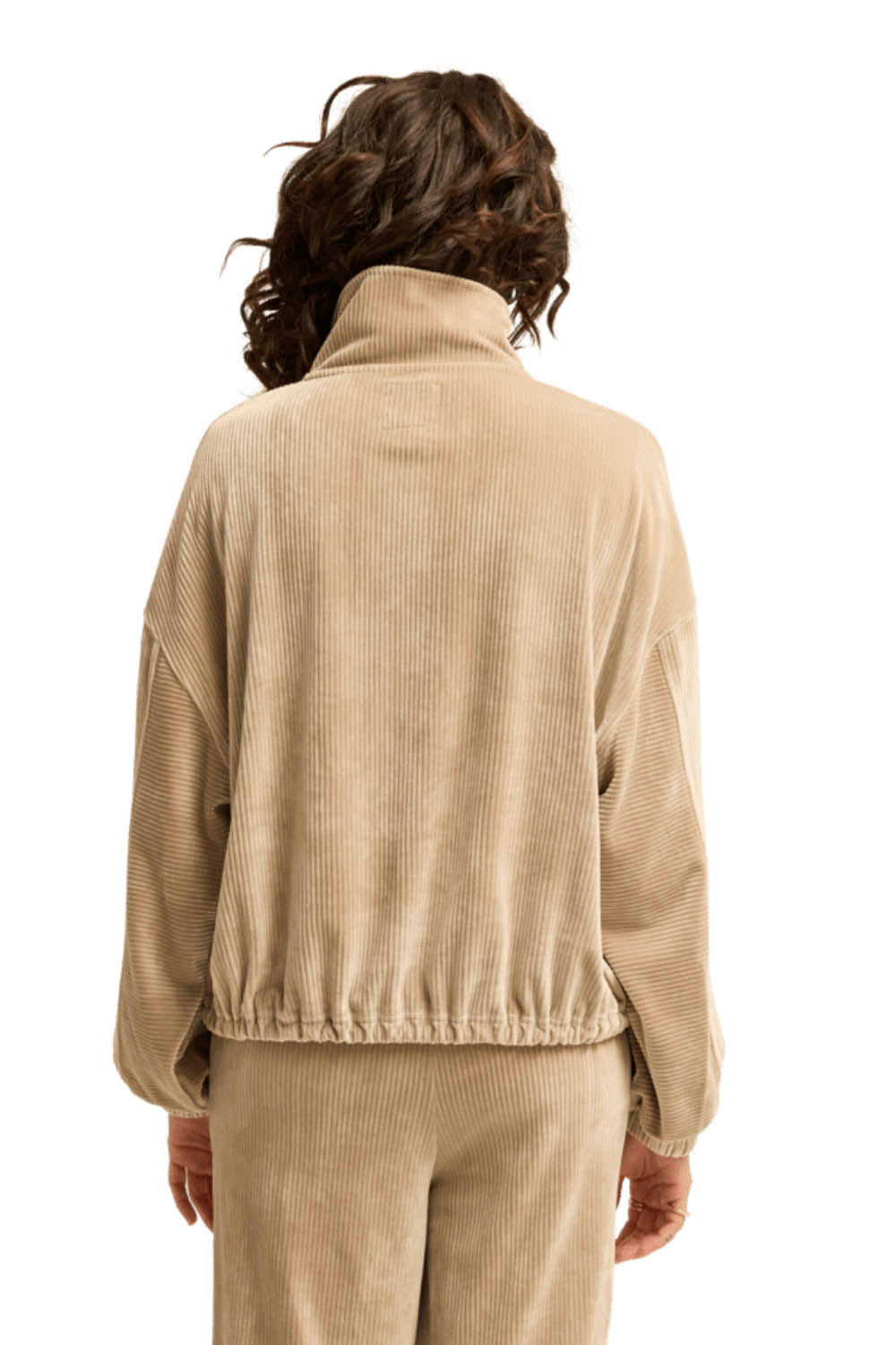 BILLABONG - COFFEE TIME HALF ZIP FLEECE - COBBLESTONE