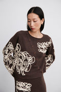 MUS & BOMBON - ERIAS CARDIGAN - CHOCOLATE