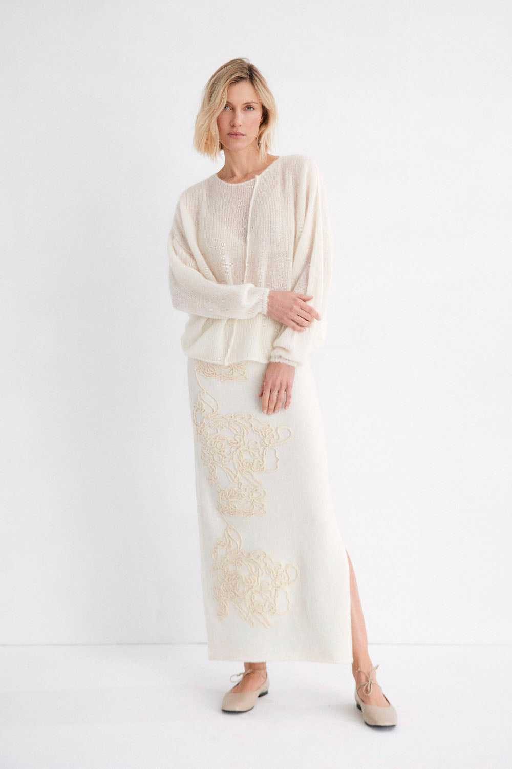 MUS & BOMBON - LUMEN SWEATER - OFF WHITE