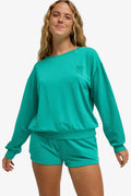 ROXY - SURFING BY MOONLIGHT SWEATER - SEA GREEN