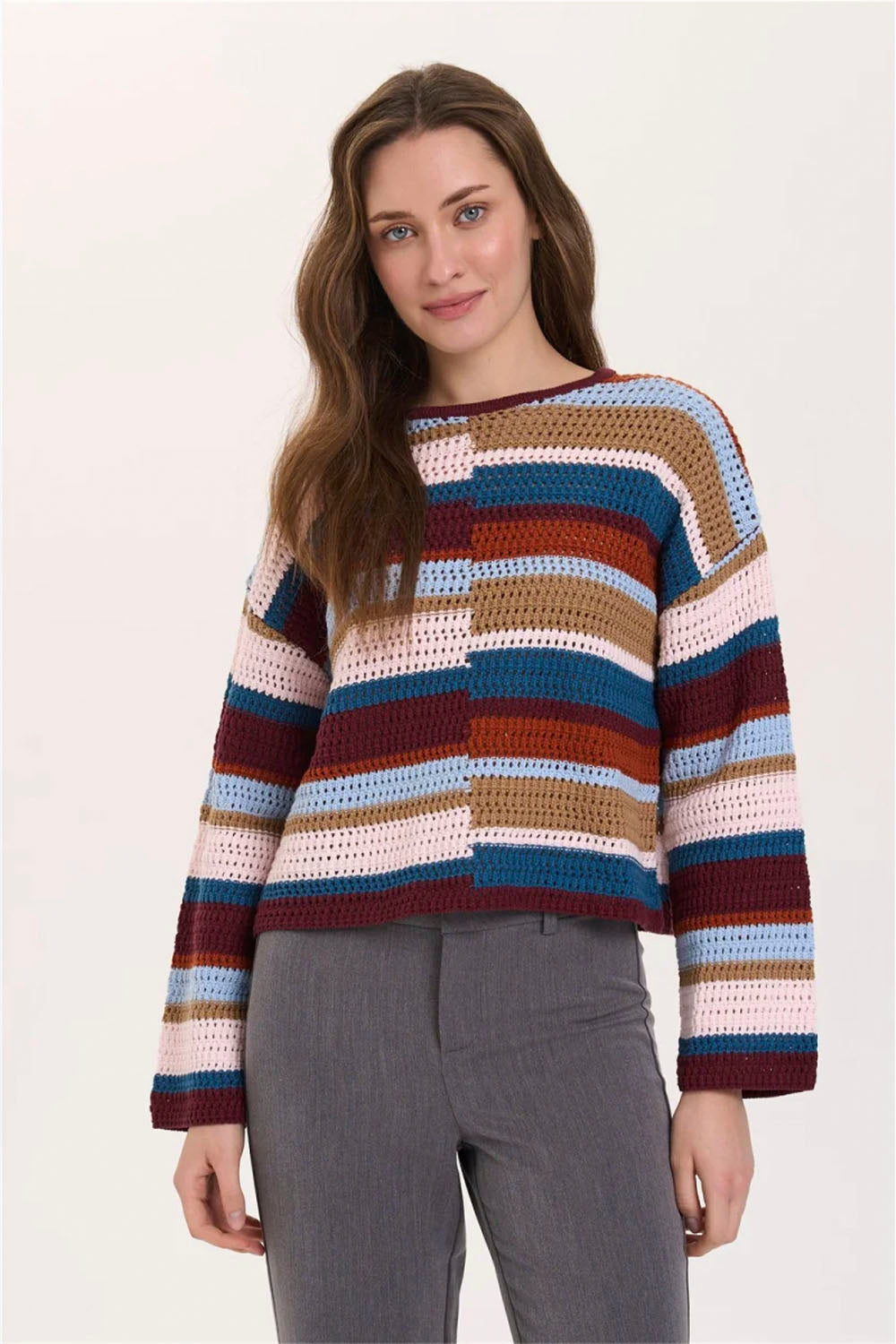 24COLOURS - MULTICOLOR STRIPES SWEATER
