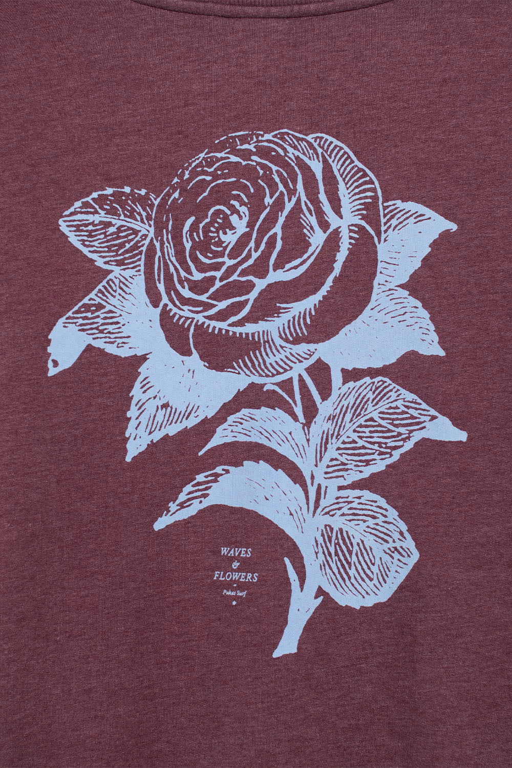 PUKAS SURF SHOP - WAVES AND FLOWERS CREW - WOMAN
