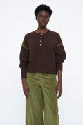WILD PONY - BROWN SWEATER