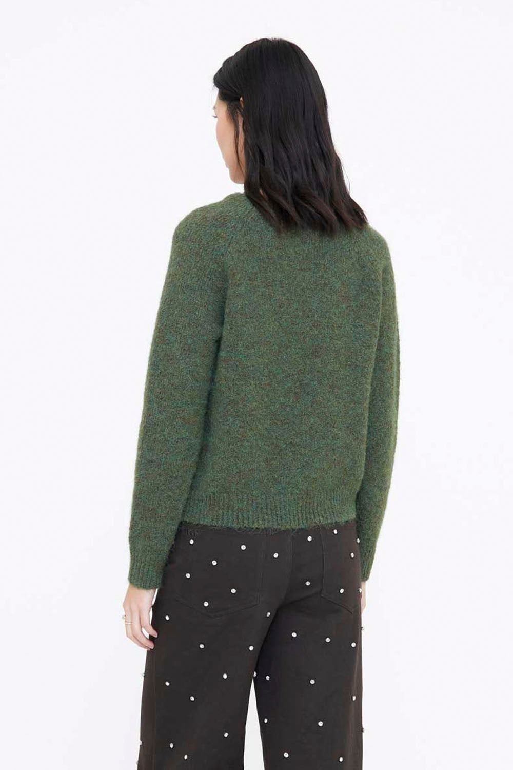 WILD PONY - DARK GREEN SWEATER