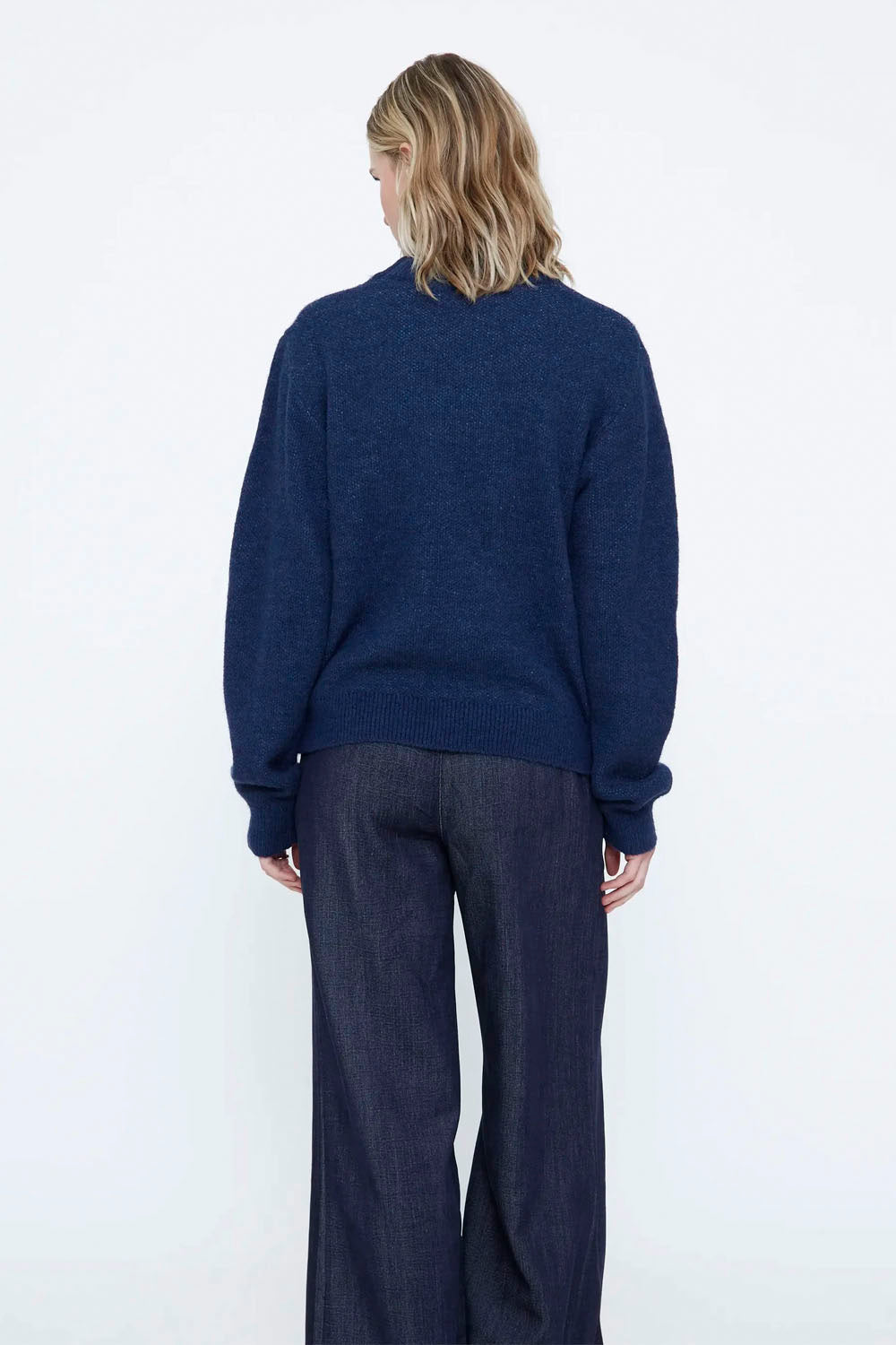 WILD PONY - FLOWERS SWEATER - BLUE