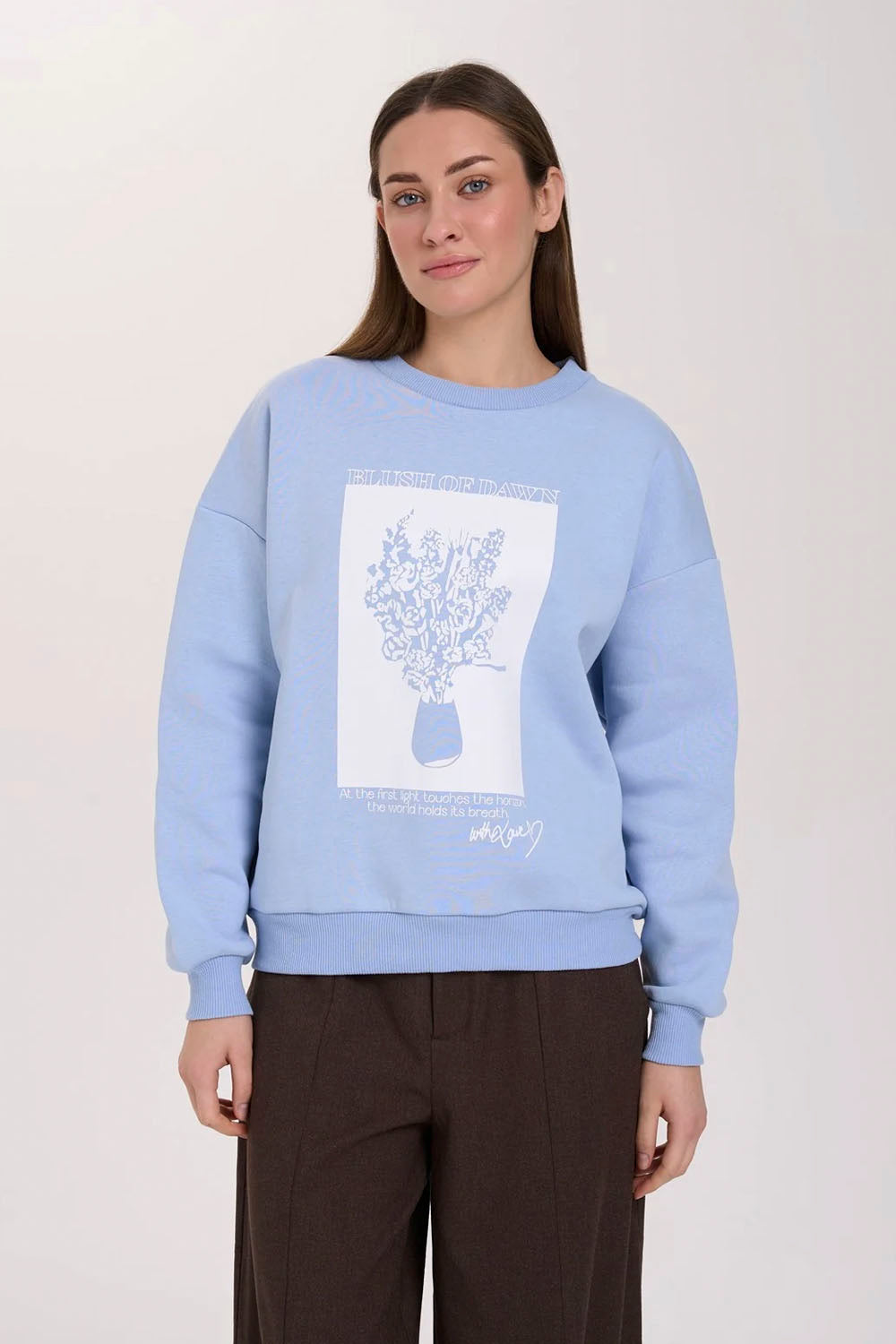 24COLOURS - BLUSH SWEATSHIRT - BLUE
