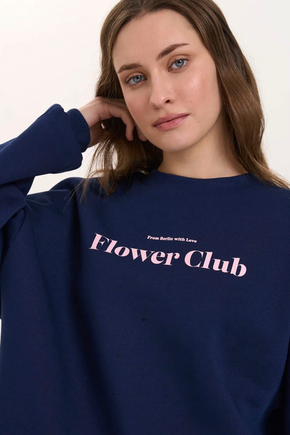 24COLOURS - FLOWER CLUB SWEATSHIRT - BLUE