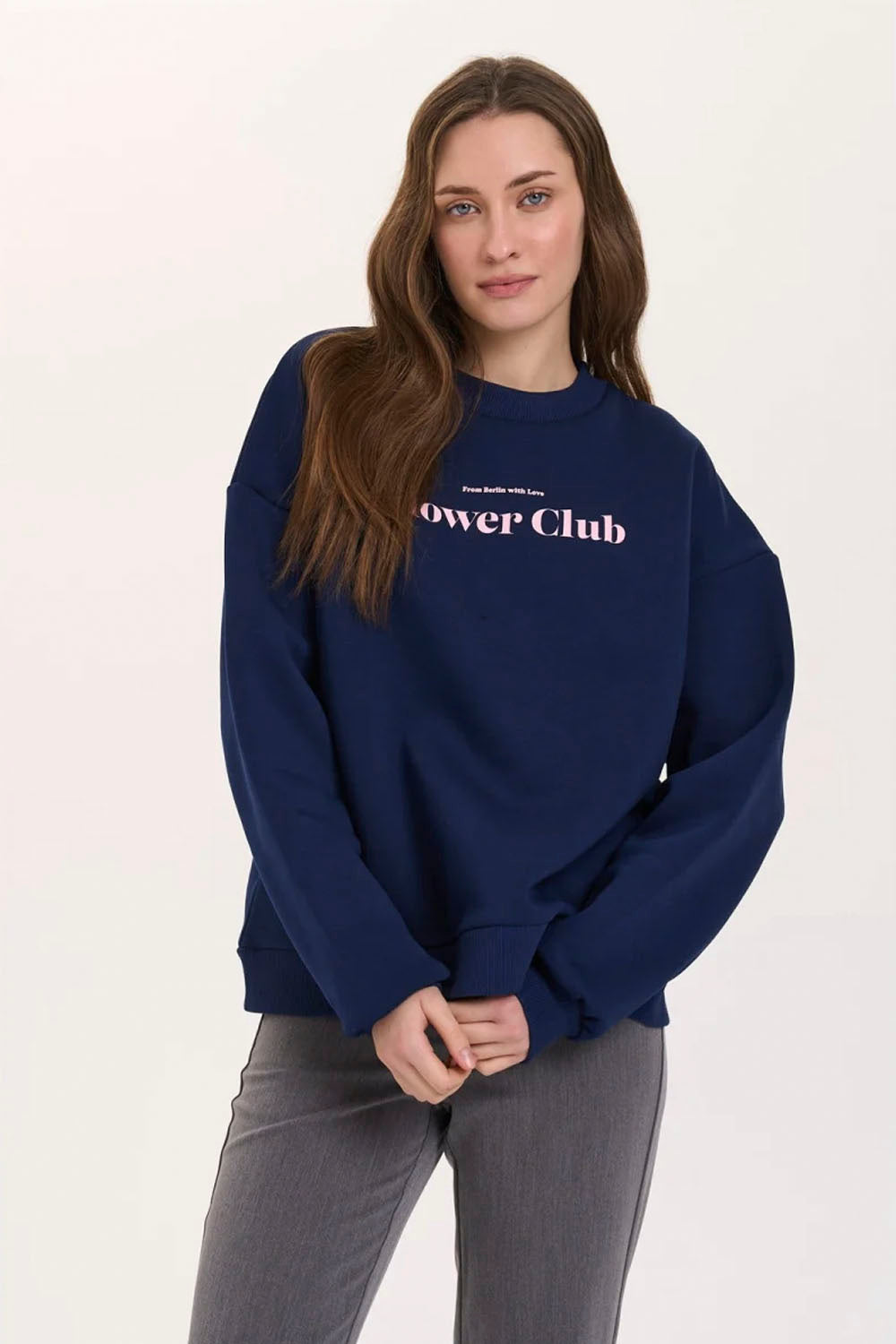 24COLOURS - FLOWER CLUB SWEATSHIRT - BLUE