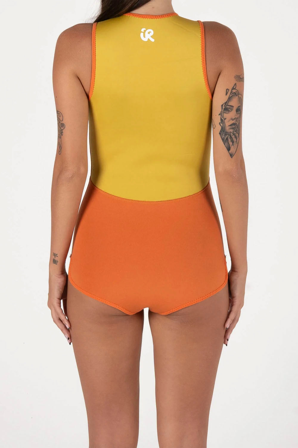 INNER RELM - PLAYDAY 2 IN 1 REVERSIBLE WETSUIT - 2MM - YELLOW/ORANGE - WOMAN