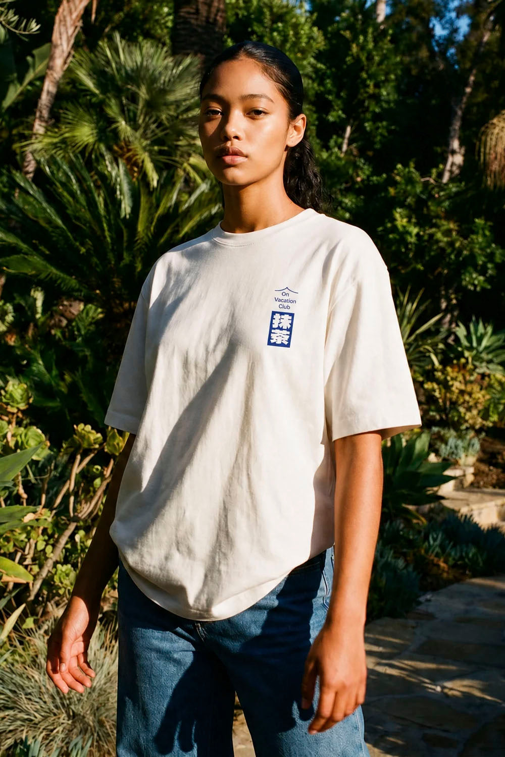 ON VACATION - BLUEBERRY MATCHA T-SHIRT