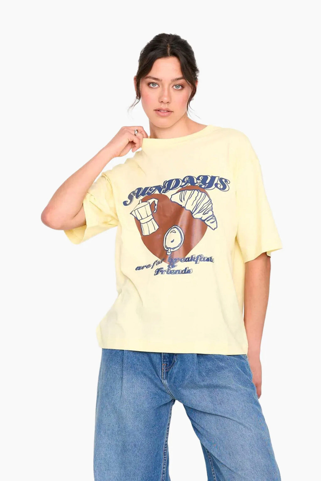 24COLOURS - SUNDAYS T-SHIRT - YELLOW