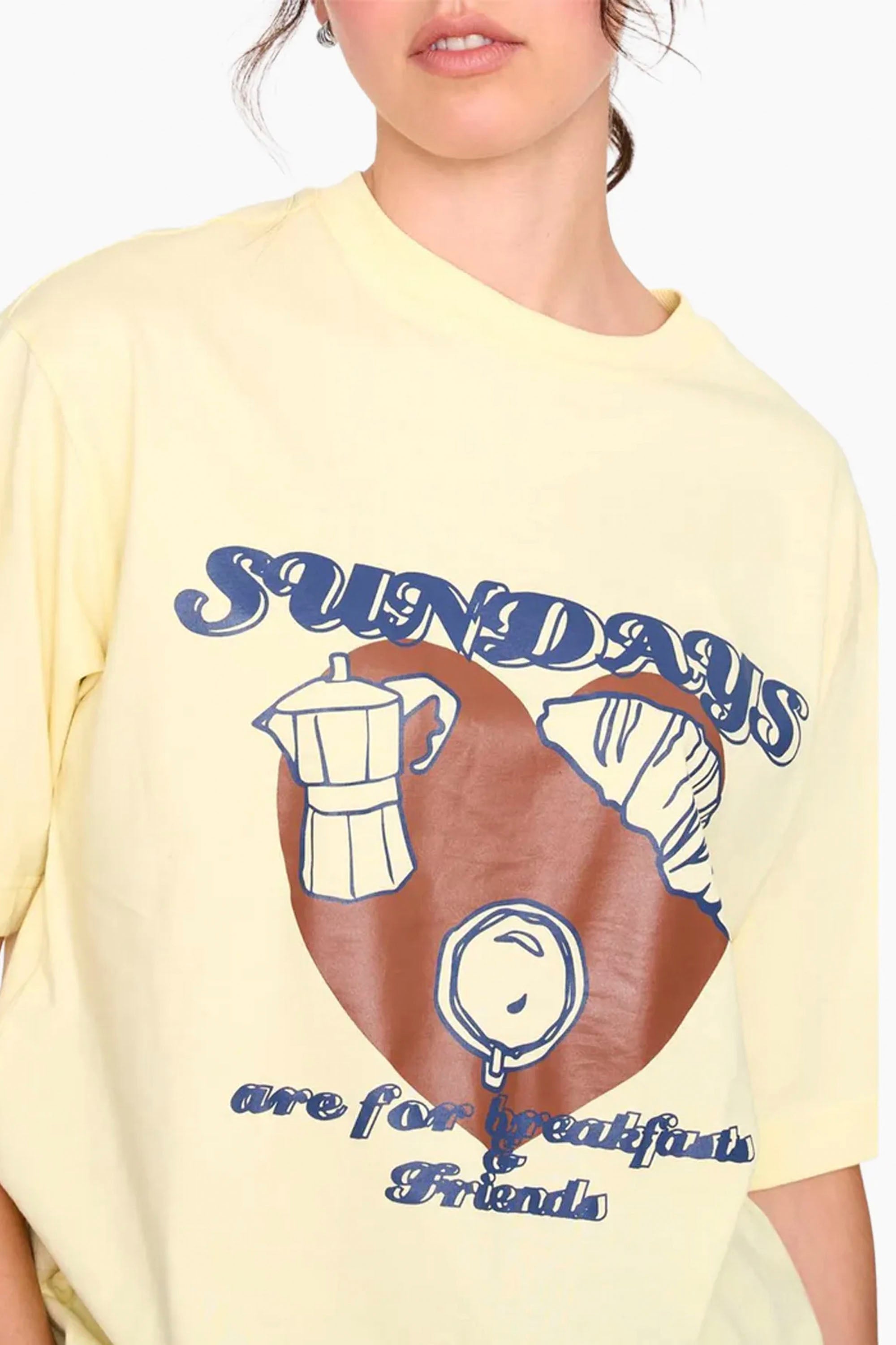 24COLOURS - SUNDAYS T-SHIRT - YELLOW