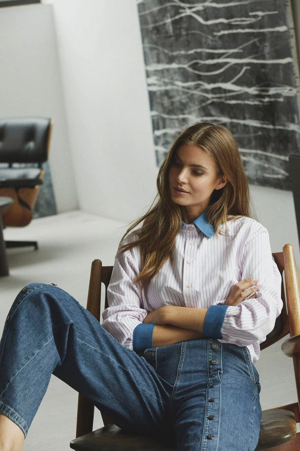 CO´COUTURE - KARINACC STRIPE MIX SHIRT