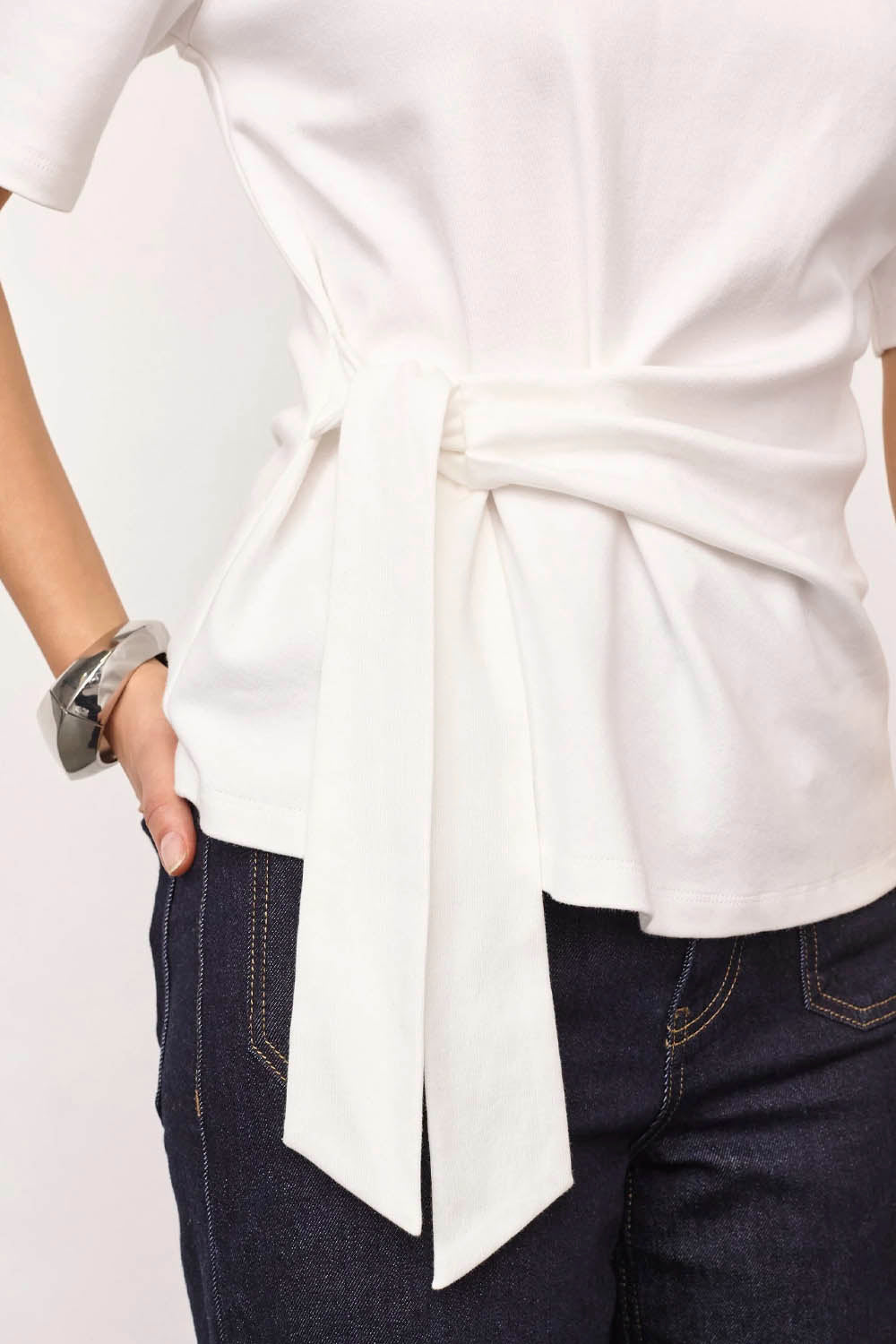 CO´COUTURE - ORIANECC PLEAT TIE TEE
