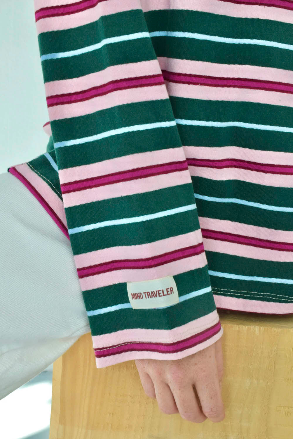 MIND TRAVELER BCN - FILIPA LONG SLEEVE POLO - GREEN PINK