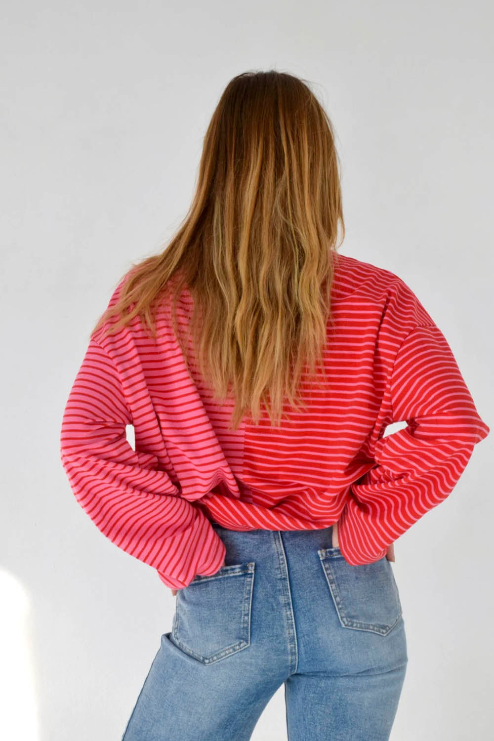 MIND TRAVELER BCN - MARIONA LONG SLEEVE TEE - RED PINK