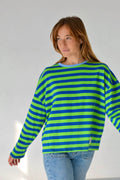 MIND TRAVELER BCN - NURIA LONG SLEEVE TEE - GREEN NAVY
