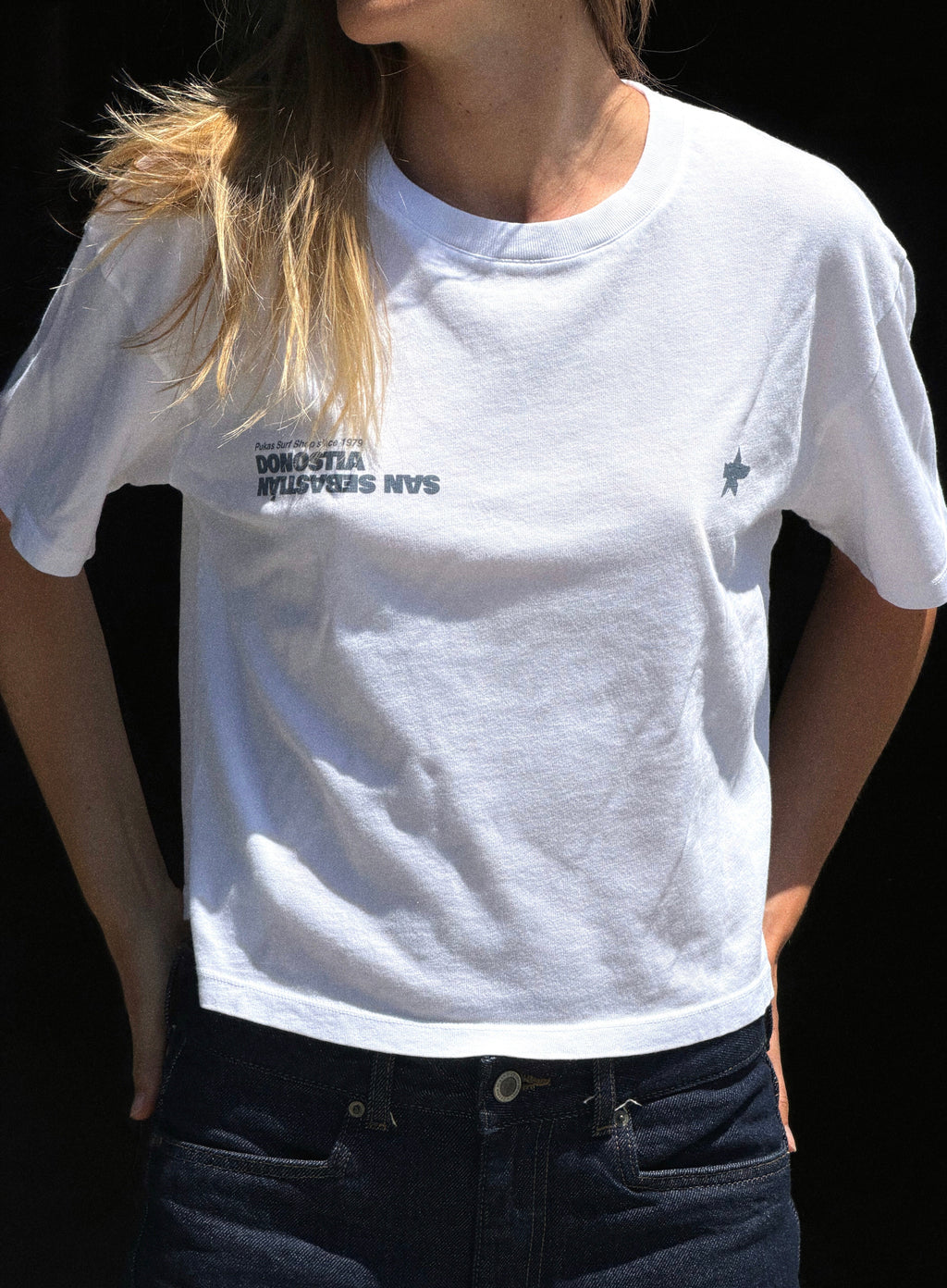 PUKAS SURF SHOP - SAN SEBASTIAN TEE - WOMAN - WHITE