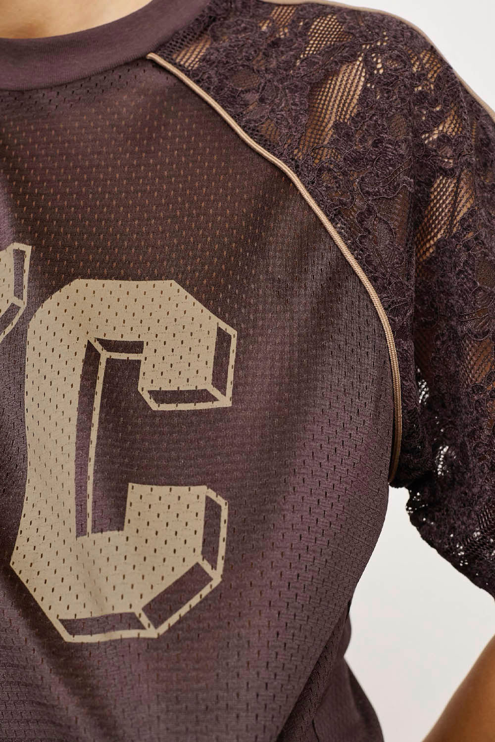 CO´COUTURE - TREYCC LOGO LACE TEE