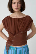 LAAGAM - GEMINI DRAPED TOP