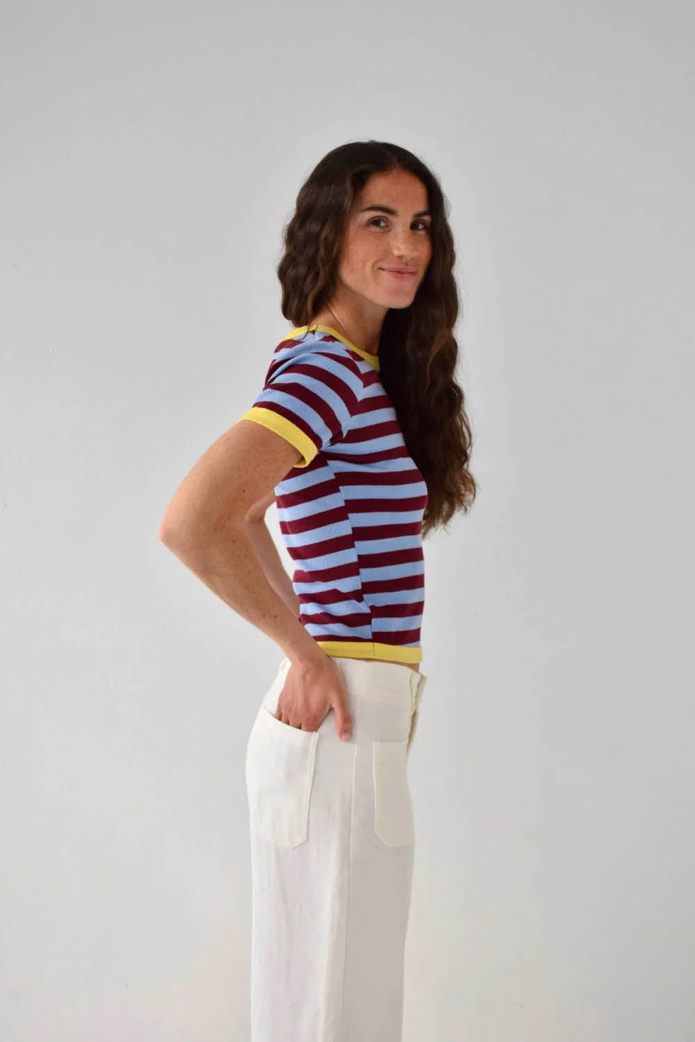 MIND TRAVELER BCN - TIARA TOP - BURGUNDY SKY
