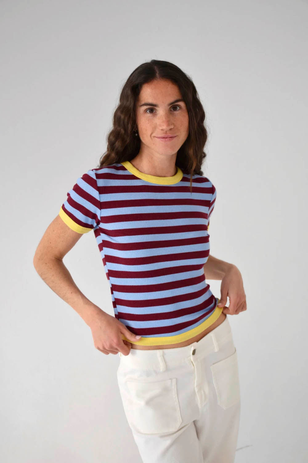 MIND TRAVELER BCN - TIARA TOP - BURGUNDY SKY