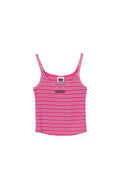 PUKAS - LOVE STRIPES RIB TANK - FUCHSIA