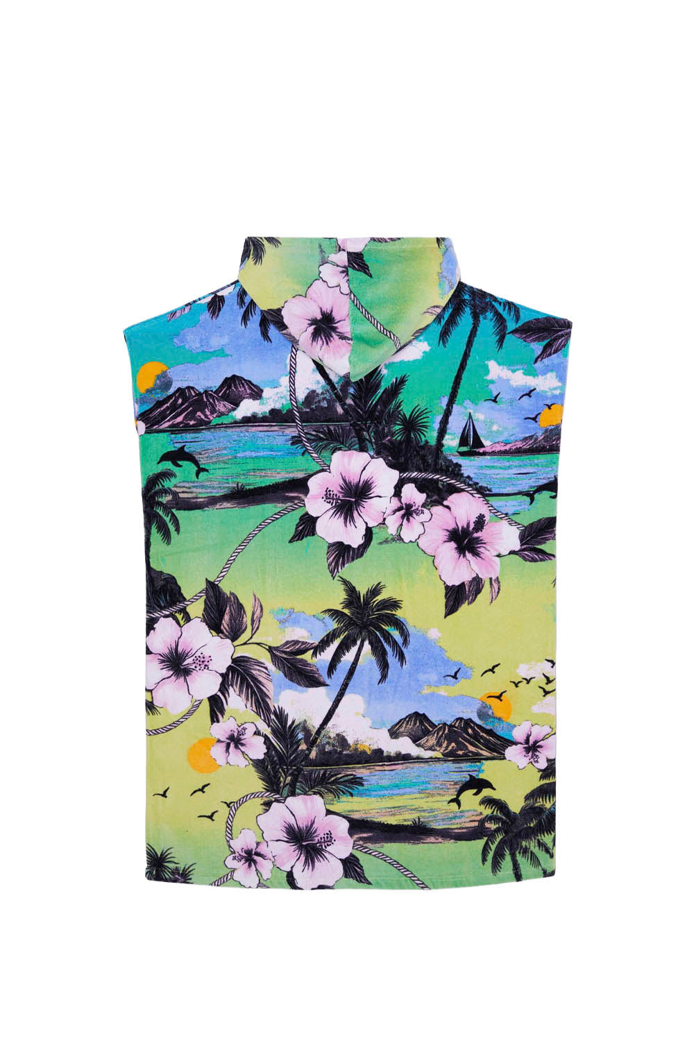 ROXY - STAY MAGICAL PRINTED HOODED TOWEL - CELERY GREEN