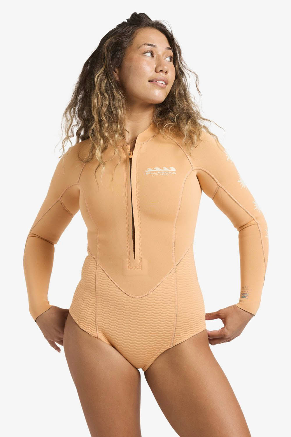BILLABONG - SALTY DAYZ NATURAL - 2/2MM - FRONT ZIP - TANGERINE - WOMAN