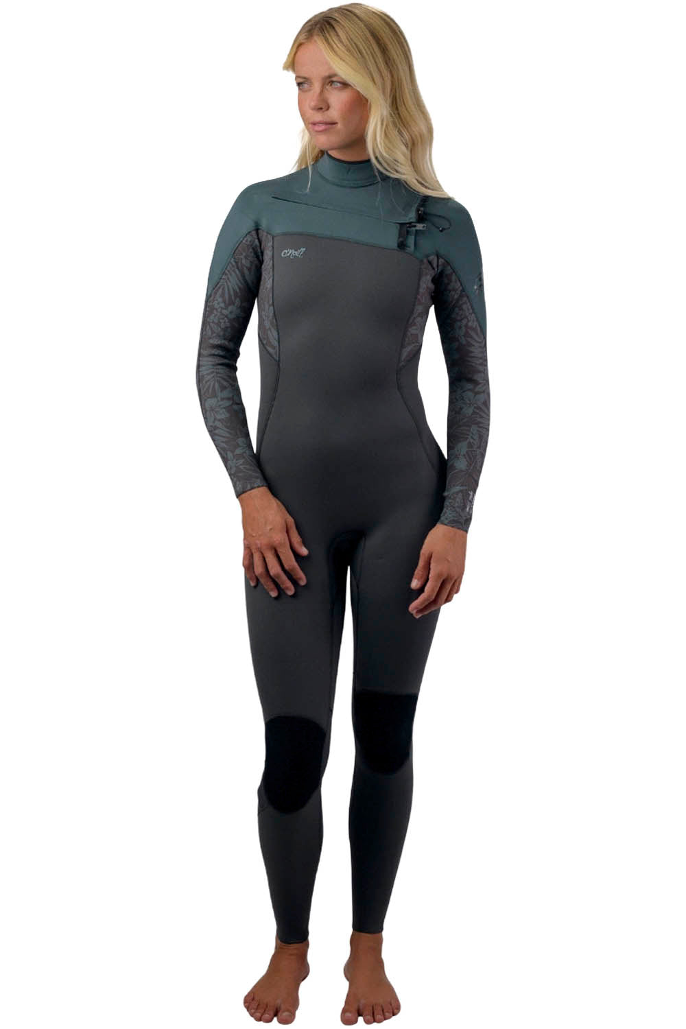 O´NEILL - EPIC - 3/2MM - CHEST ZIP - TEMPERED STEEL/SHADED ISLAND SKY - WOMAN