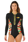 RIP CURL - G-BOMB - 1.5MM - FRONT ZIP - NEON WAVES - WOMAN