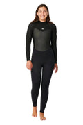 RIP CURL - OMEGA - 3/2MM - BACK ZIP - BLACK - WOMAN