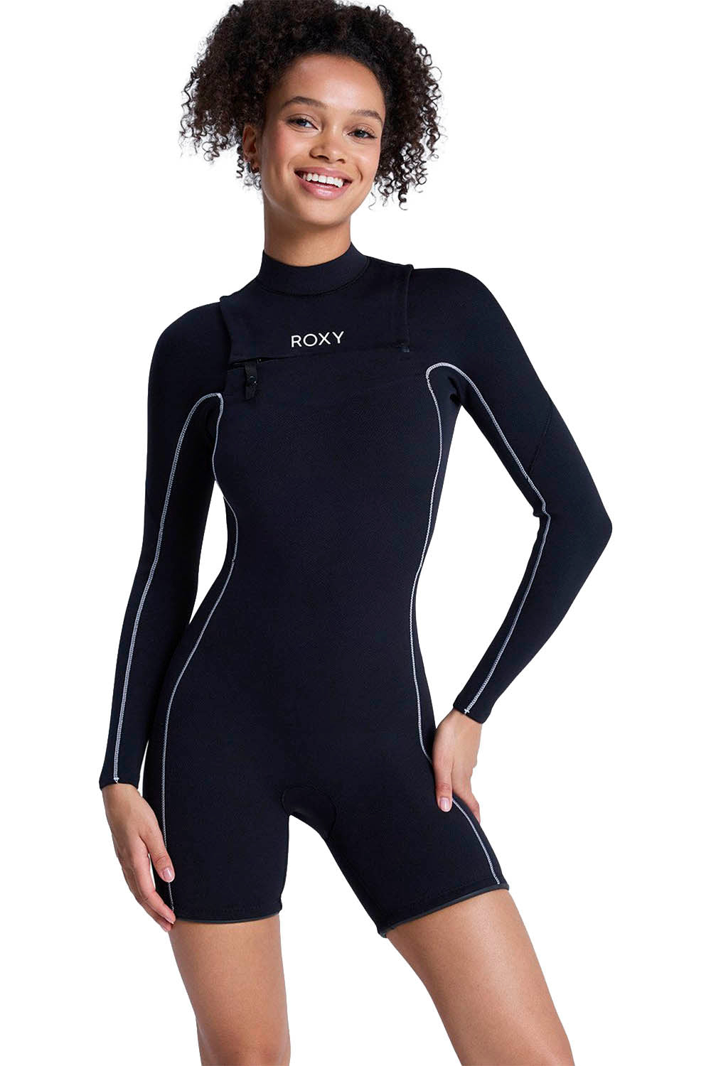 ROXY - ELITE EXTRA STRETCH - 2/2MM - FRONT ZIP - BLACK - WOMAN