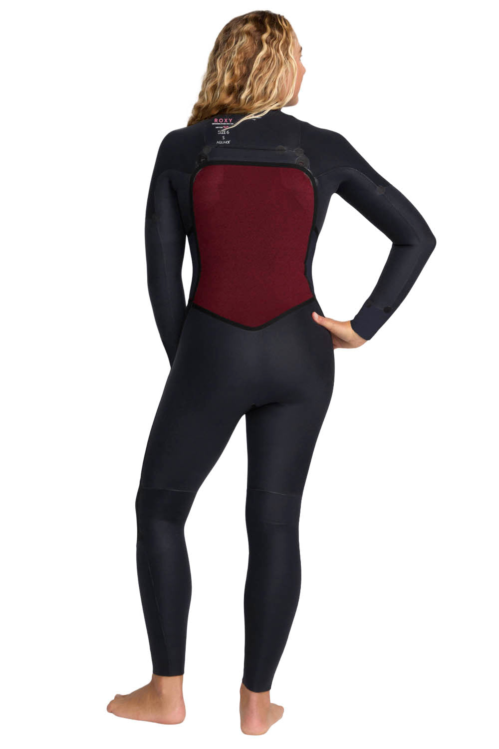 ROXY - SWELL NATURAL -3/2MM - CHEST ZIP - BLACK MULTI - WOMAN