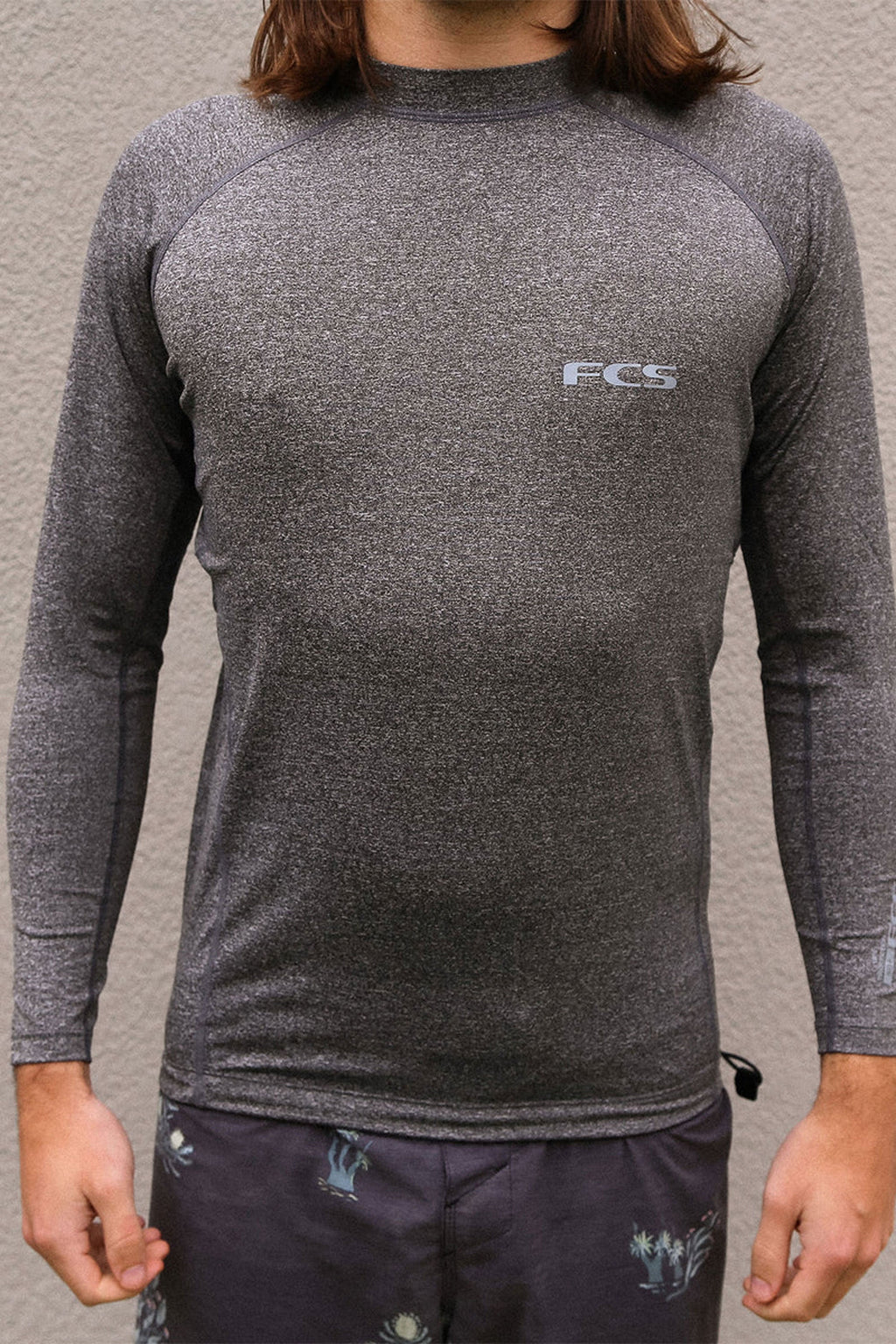 FCS - ESSENTIAL RASH VEST - HEATHER GREY